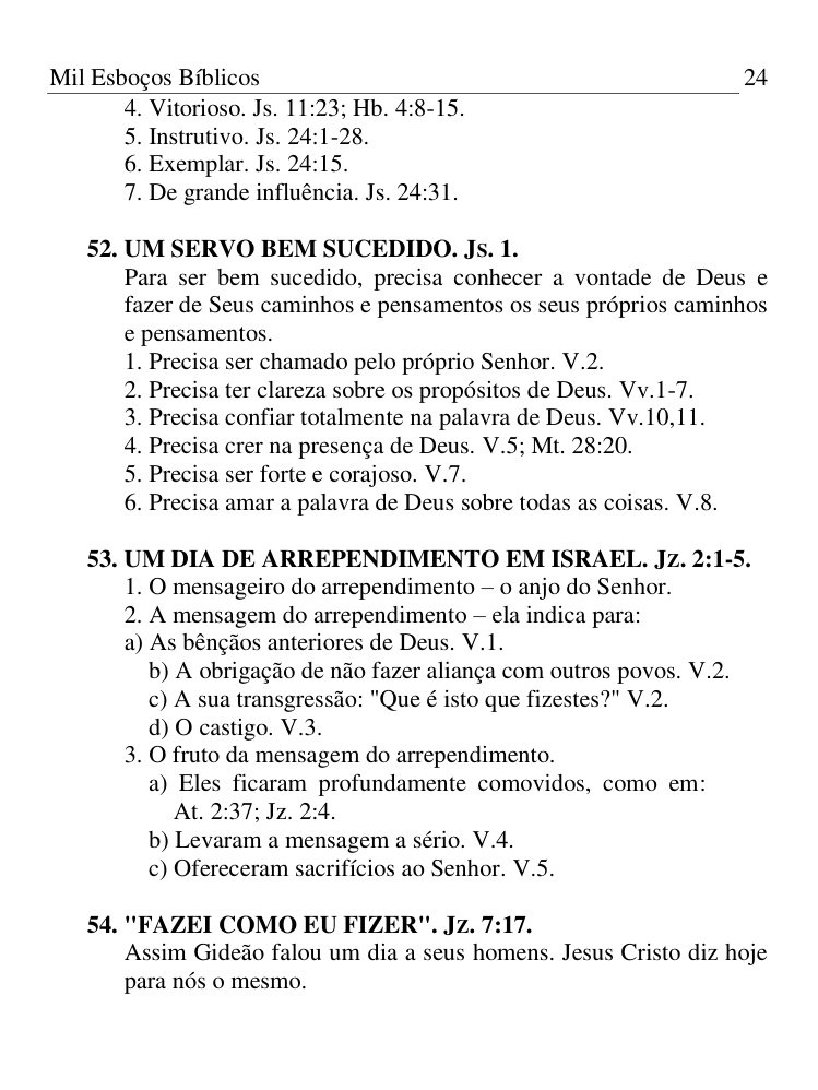 Exemplo de página com esboços sobre liderança e serviço